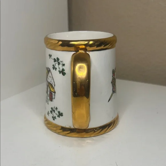 Vintage | Carrigaline Pottery Cork Ireland Mug Gold Trim Celtic Souvenir - Picture 4 of 5